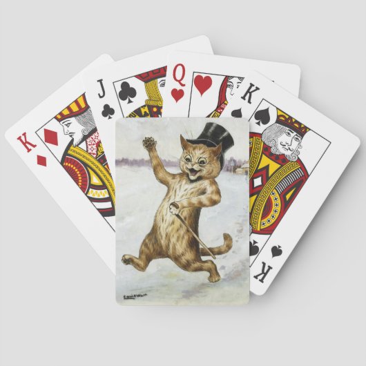 Lois Wain Cat met een hoge hoed Pokerkaarten (Achterkant)