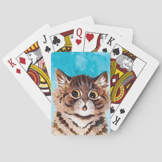 Lois Wain verrast kitten met speelkaarten (Achterkant)