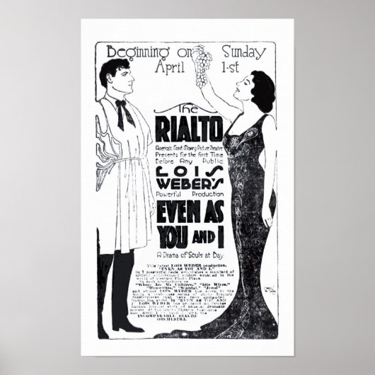 Lois Weber 1917  film en poster (Voorkant)