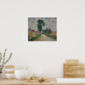 Loiseau - de weg van Brantome naar Perigueux Poster (Keuken)