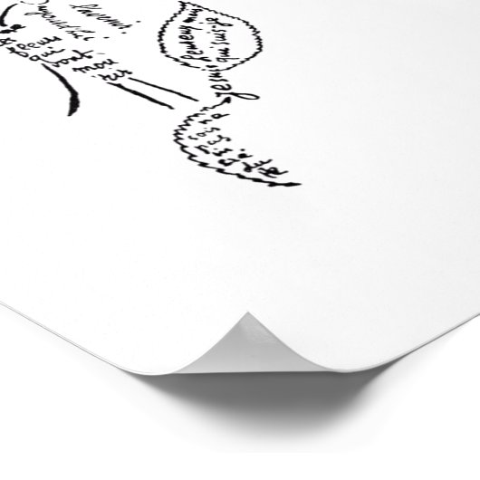 L'oiseau et le bouquet, door Apollinaire Poster (Hoek)