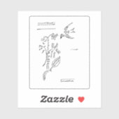 L'oiseau et le bouquet, door Apollinaire Sticker (Vel)