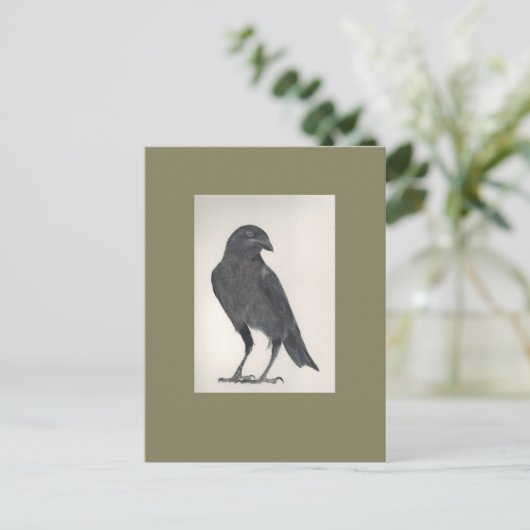 L'oiseau fier briefkaart (Staand voorkant)