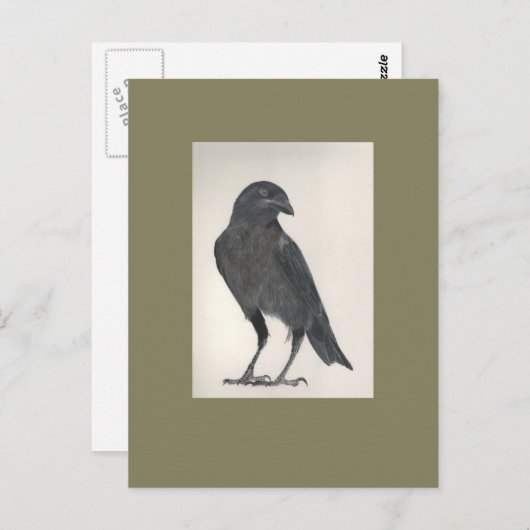 L'oiseau fier briefkaart (Voorkant / Achterkant)