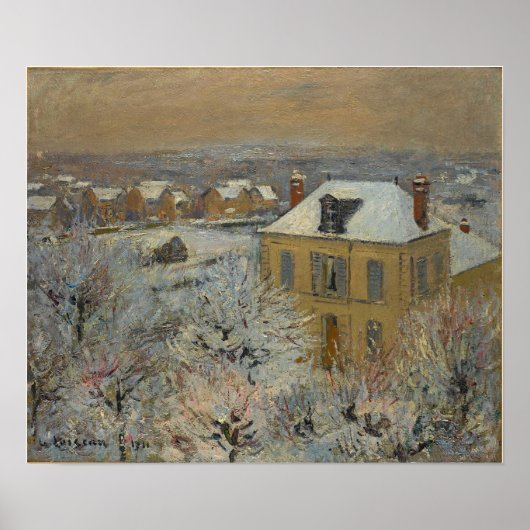 Loiseau - Huis in de winter 1911 Poster (Voorkant)