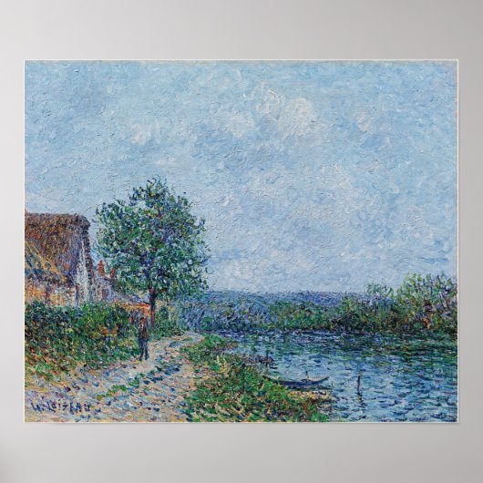 Loiseau - Riverside de Seine in Port de Joie Poster (Voorkant)