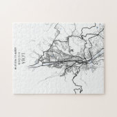 Loja Ecuador Zuid-Amerika - Stadskaart reizen Legpuzzel (Horizontaal)