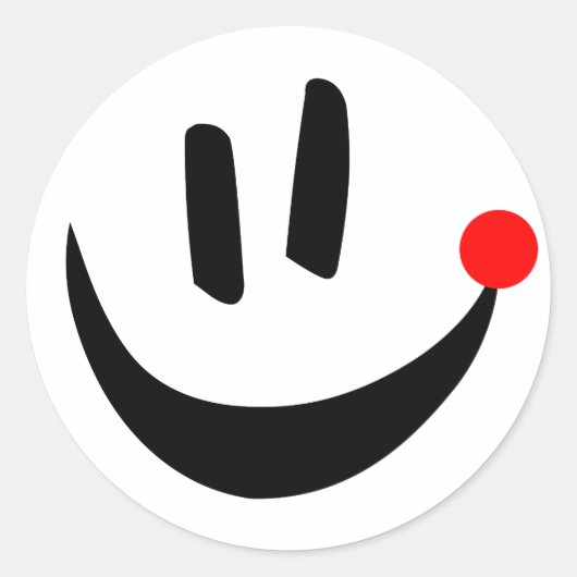 Loka Nota glimlach sticker (Voorkant)