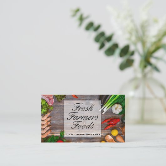 Lokaal Biologisch | Boeren Levensmiddelen | Gehele Visitekaartje (Staand voorkant)