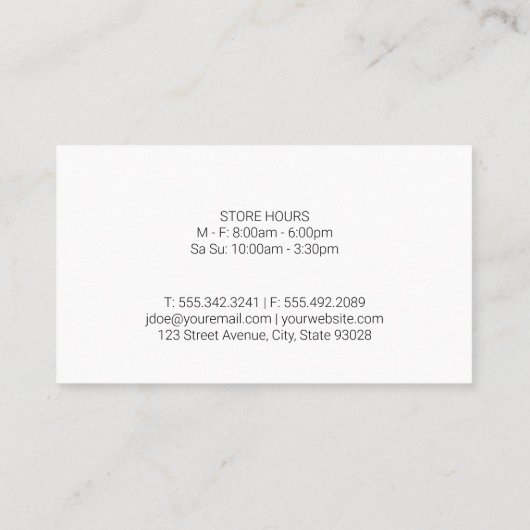 Lokaal biologisch | Landbouwers verkopen verse pro Visitekaartje (Achterkant)