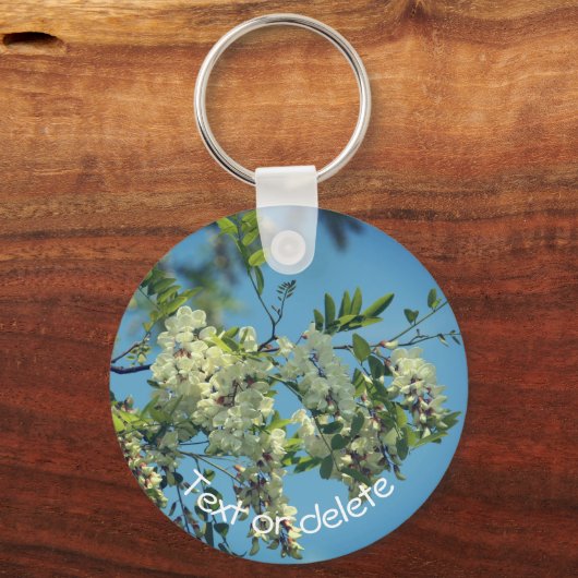 Lokaal bloesem - Aangepast Sleutelhanger (Achterkant)