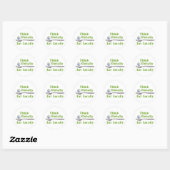 Lokaal eten ronde sticker (Vel)