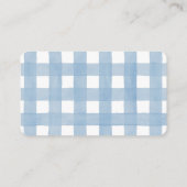 Lokaal gegroeid Baby Boy Douche Luier Raffle Informatiekaartje (Achterkant)