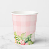 Lokaal gegroeid baby Roze meisje baby shower Papieren Bekers (Achterkant)