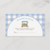 Lokaal gegroeid Boy Baby shower Luier Raffle Informatiekaartje (Voorkant)