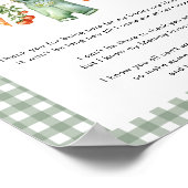 Lokaal gegroeid Een bericht van het Bump Baby show Poster (Hoek)