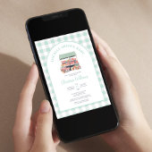 Lokaal gegroeid genderneutraal groen Baby shower Kaart