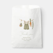 Lokaal gegroeid geslachtsneutraal Baby shower Bedankzakje (Voorkant)