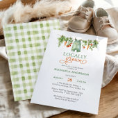 Lokaal gegroeid geslachtsneutraal Baby shower Kaart