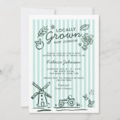 Lokaal gegroeid geslachtsneutraal Baby shower Kaart (Voorkant)