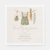 Lokaal gegroeid geslachtsneutraal Baby shower Servet (Voorkant)