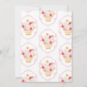 Lokaal gegroeid grillige baby meisje douche kaart (Achterkant)