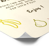 Lokaal gegroeid Hand getrokken Baby shower Mom-osa Poster (Hoek)