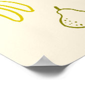 Lokaal gegroeid Hand getrokken Baby shower Welkom Poster (Hoek)