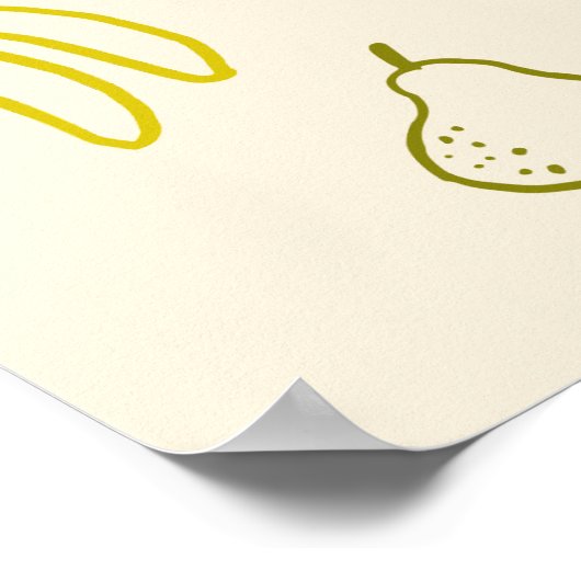 Lokaal gegroeid Hand getrokken Baby shower Welkom Poster (Hoek)