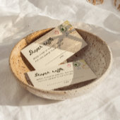 Lokaal gegroeid Hand getrokken Luier Raffle Informatiekaartje