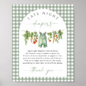 Lokaal gegroeid Late Night Luiers Baby shower spel Poster (Voorkant)