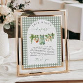 Lokaal gegroeid Late Night Luiers Baby shower spel Poster