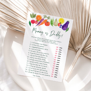Lokaal gegroeid mama of papa Baby shower spel