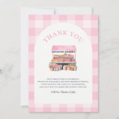 Lokaal gegroeid meisje Baby shower Bedankkaart (Voorkant)