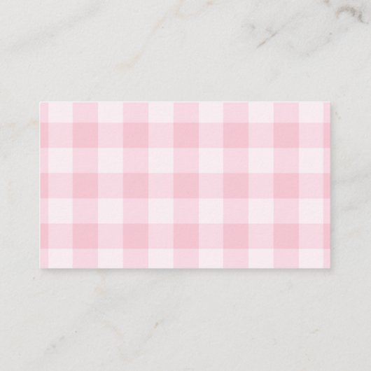 Lokaal gegroeid meisje Baby shower boeken voor Bab Informatiekaartje (Achterkant)