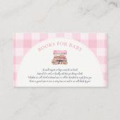 Lokaal gegroeid meisje Baby shower boeken voor Bab Informatiekaartje