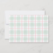 Lokaal gegroeid meisje Baby shower dank je kaart (Achterkant)