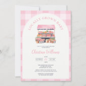 Lokaal gegroeid meisje Baby shower Kaart (Voorkant)