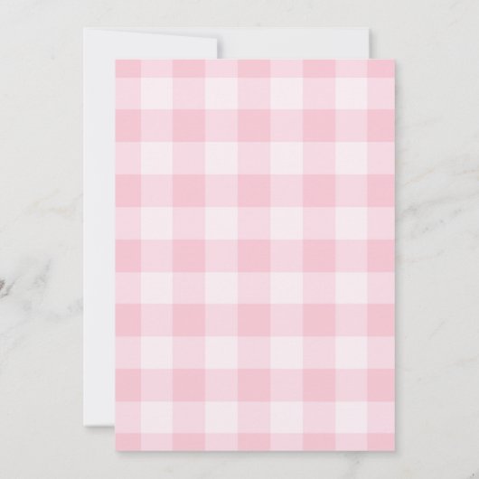 Lokaal gegroeid meisje Baby shower Kaart (Achterkant)