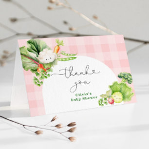 Lokaal gegroeid Roze meisje baby shower bedankt