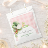 Lokaal gegroeid roze meisje baby shower bedankt bedankzakje (Geknipt)