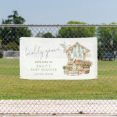 Lokaal gegroeid welkom Baby shower Spandoek (Insitu)