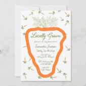 Lokaal gegroeide boer geslachtsneutraal Baby showe Kaart (Voorkant)