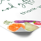 Lokaal gegroeide boeren markt Kaarten en geschenke Poster (Hoek)