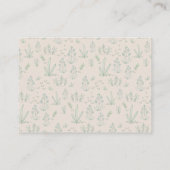 Lokaal gegroeide hedelegelluier Baby shower Informatiekaartje (Achterkant)