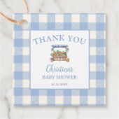 Lokaal gegroeide jongen Baby shower Bedankjes Labels (Voorkant)