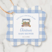 Lokaal gegroeide jongen Baby shower Bedankjes Labels (Voorkant)