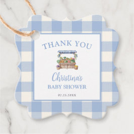 Lokaal gegroeide jongen Baby shower Bedankjes Labels
