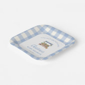 Lokaal gegroeide jongen Baby shower Papieren Bordje (Gebogen)