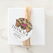 Lokaal Gegroeide Markt Bloemenwinkel Meisje Baby s Bedankjes Labels (In situ)